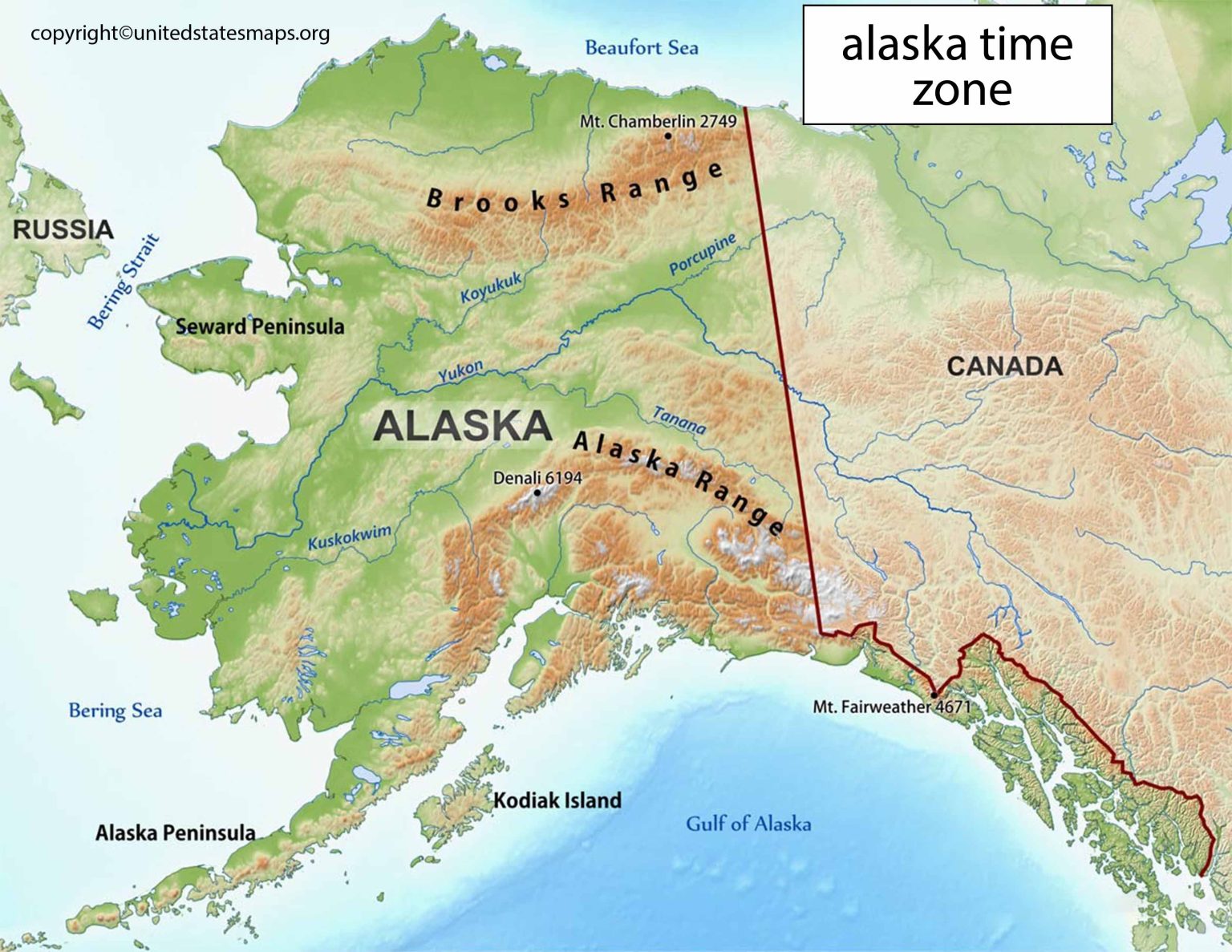 alaska cruise time zone