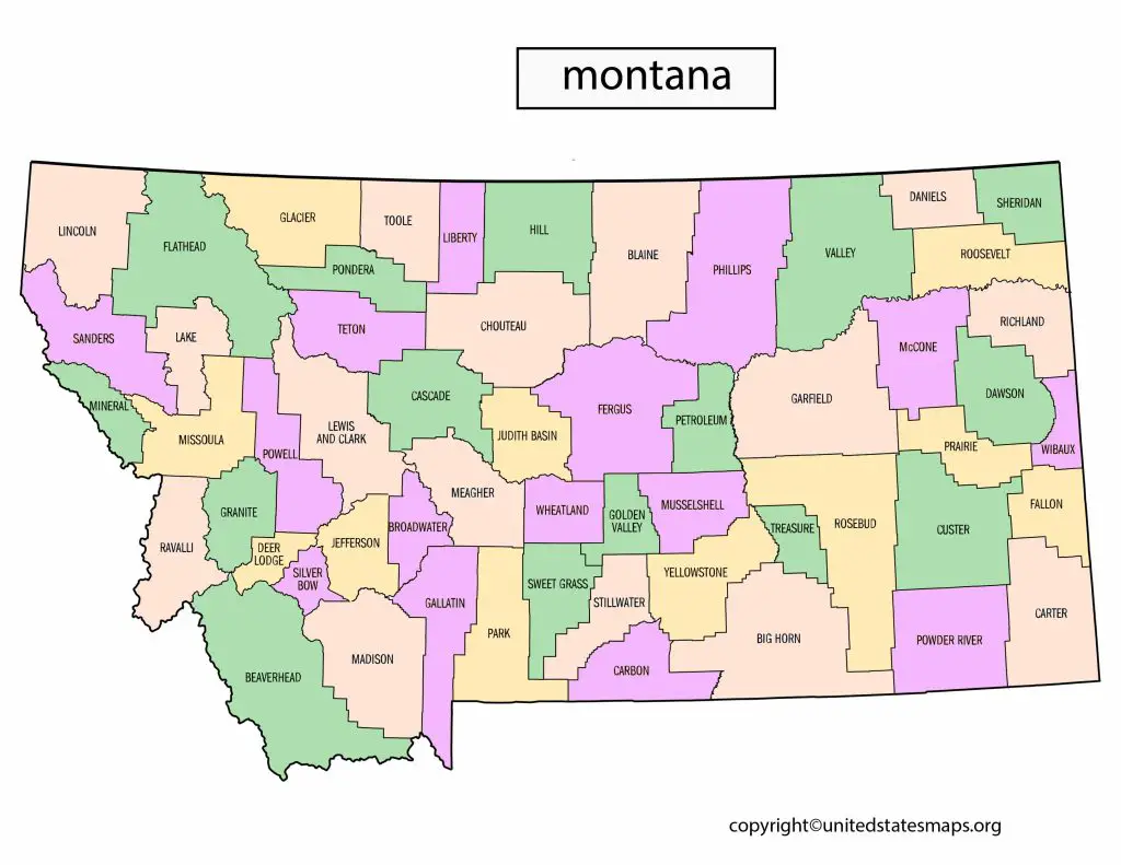 Montana Political Party Map