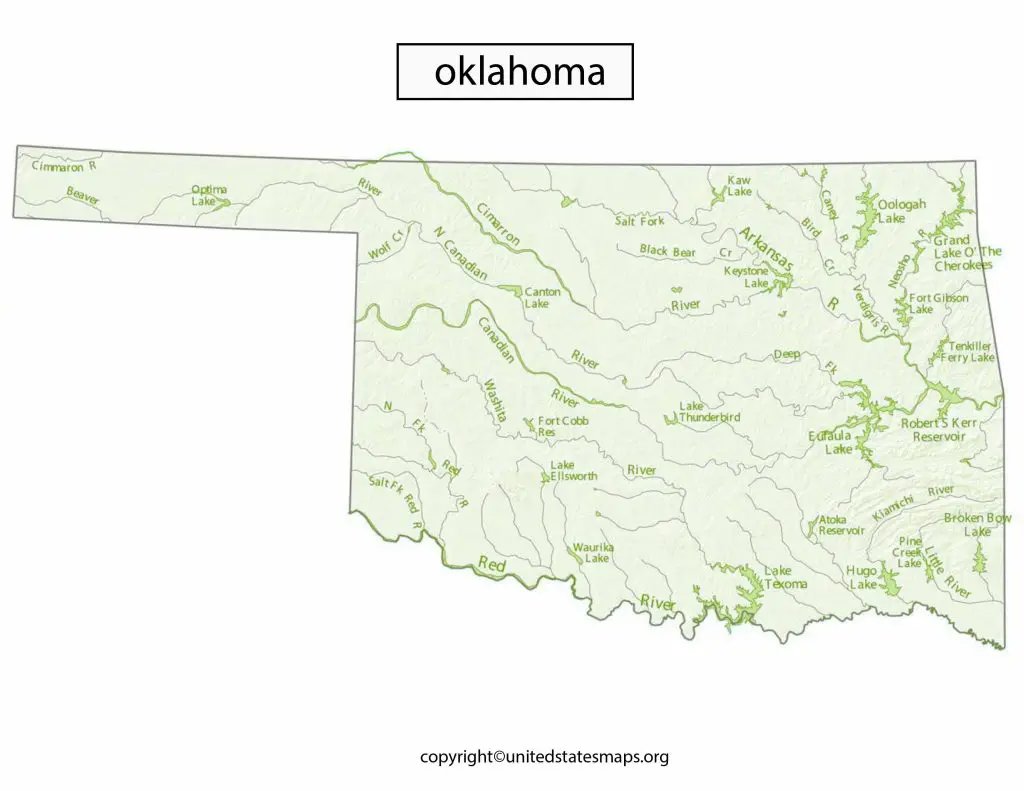 Oklahoma State Political Map