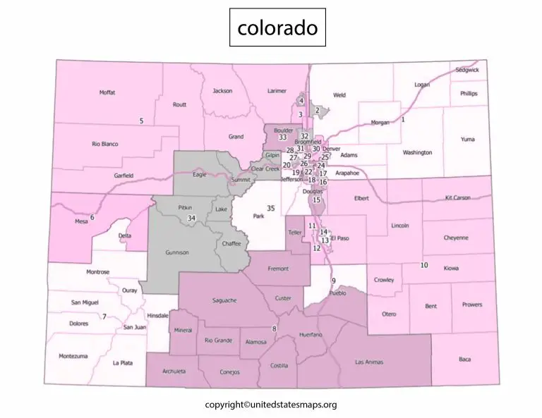 Colorado Political Map | Political Map of Colorado