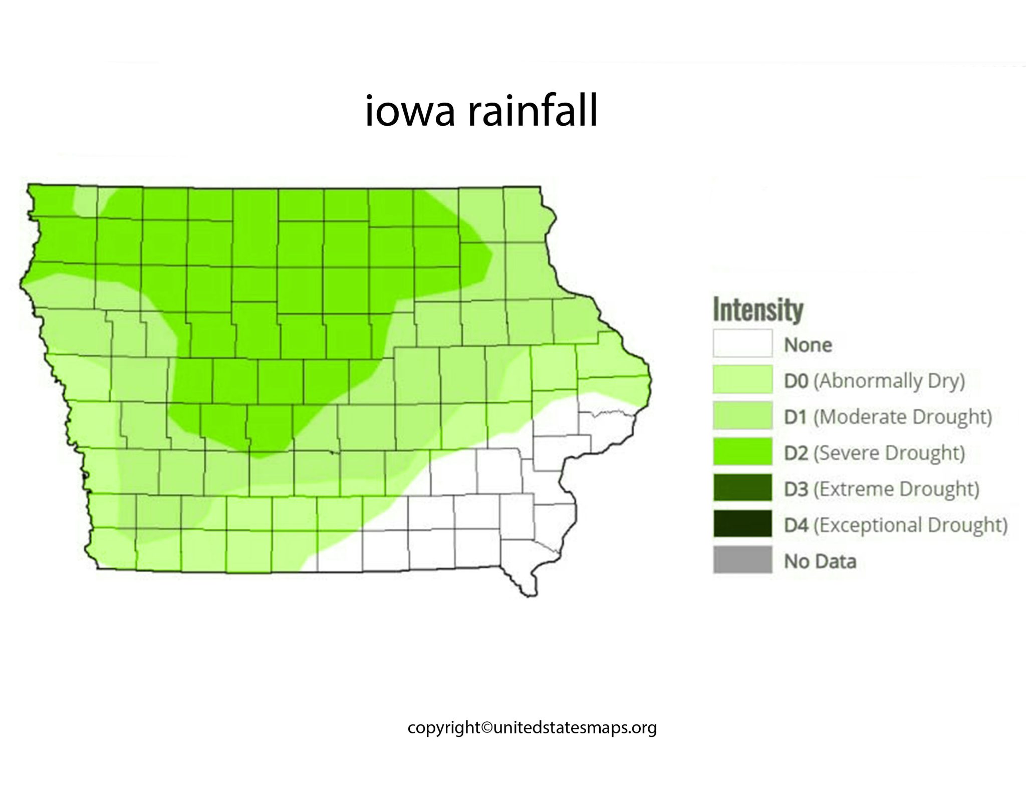 Iowa Rainfall Map Iowa Rainfall Totals Map