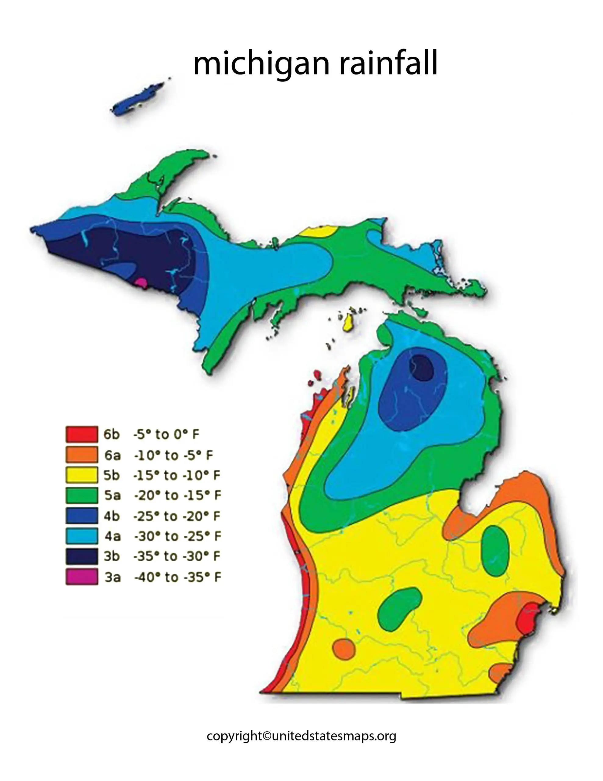 Michigan Rainfall Map Rainfall Totals Map Michigan
