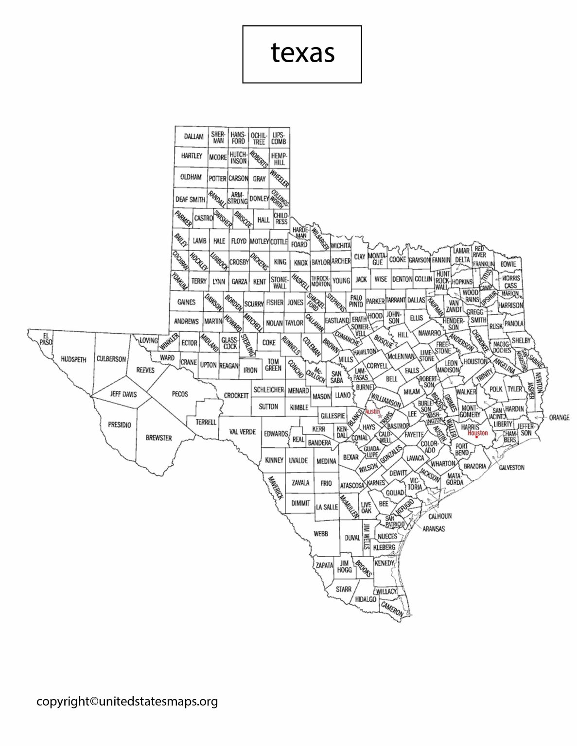 Texas Political Map Map Of Texas County By Political Party 6923