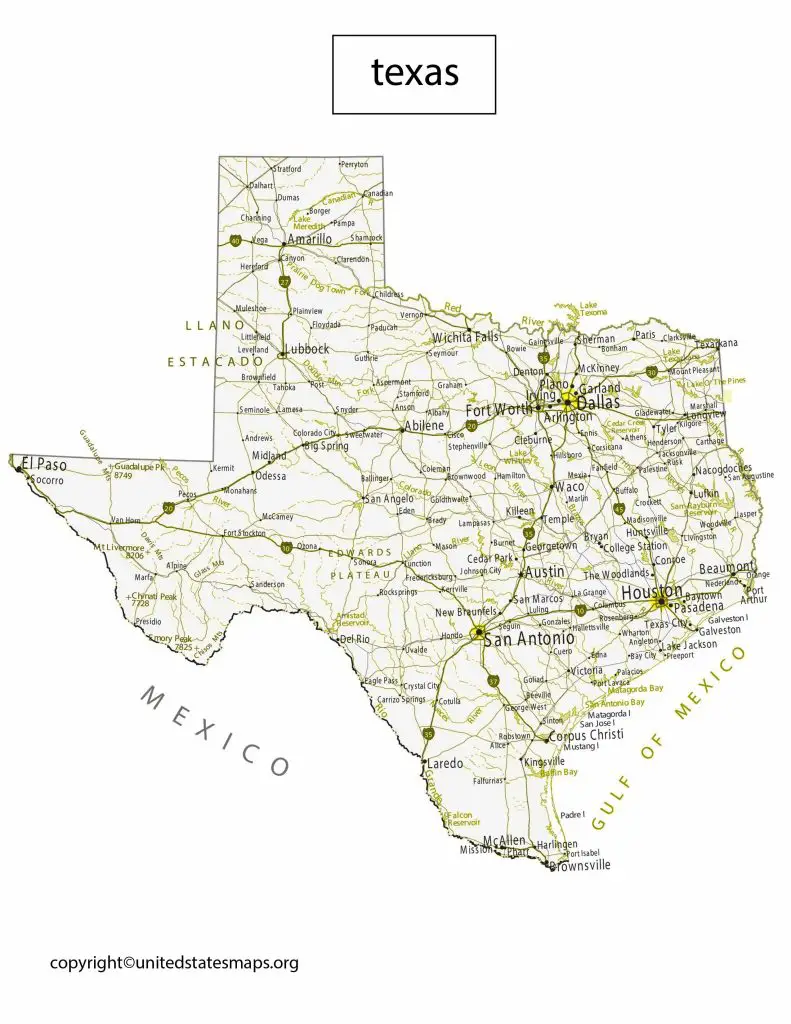 Texas Political District Map