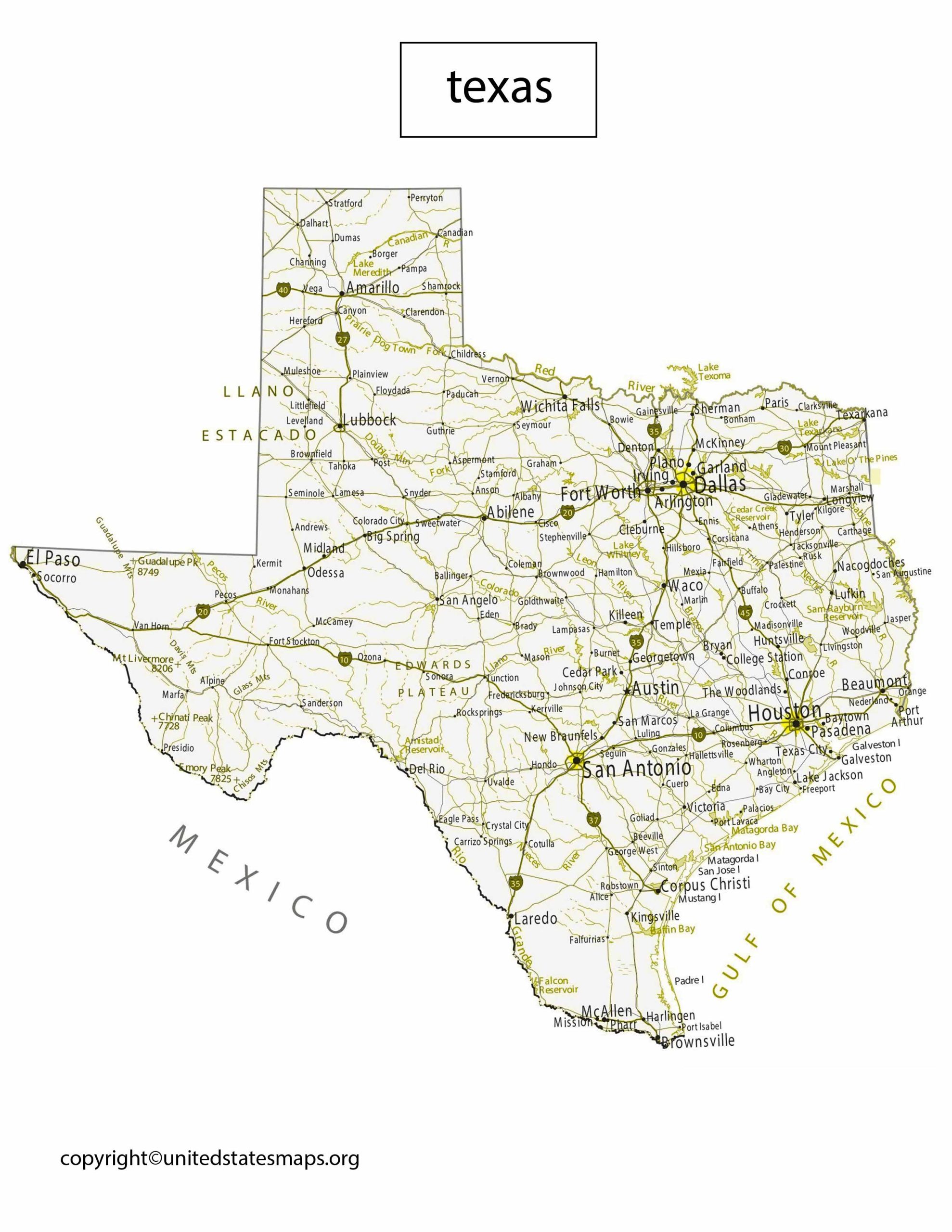 Texas Political Map | Map of Texas County by Political Party