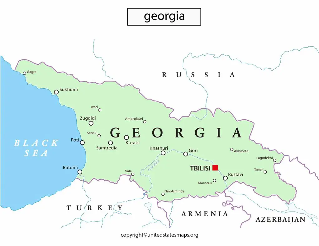 georgia political map
