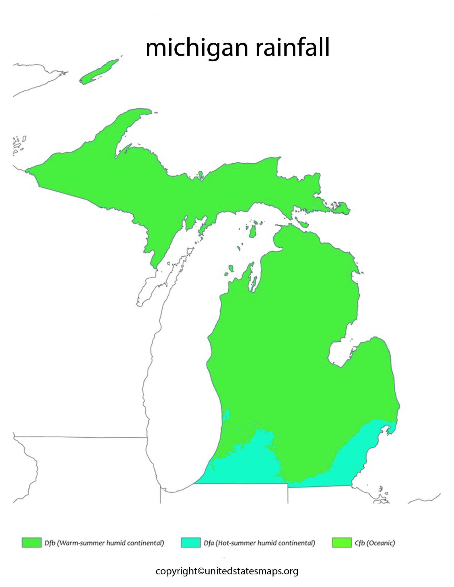 Michigan Rainfall Map Rainfall Totals Map Michigan