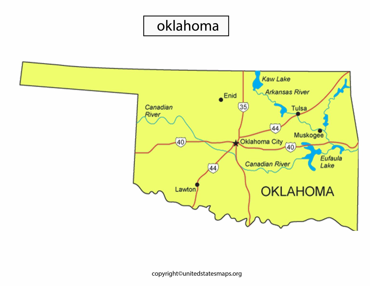 Oklahoma Political Map Political Map Of Oklahoma   Oklahoma Political Map 1536x1187 