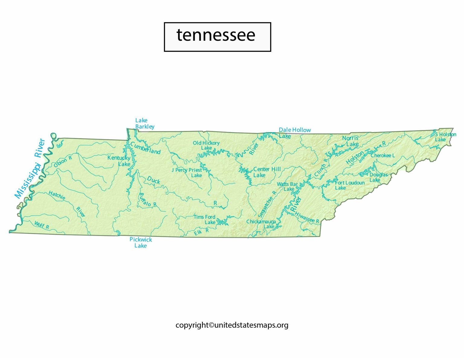 Tennessee Political Map | Political Map of Tennessee