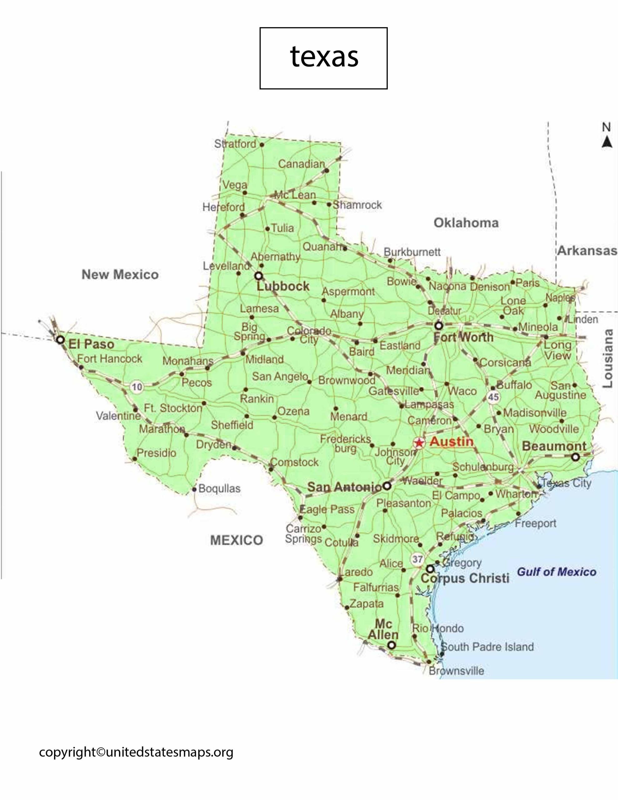 Texas Political Map | Map of Texas County by Political Party