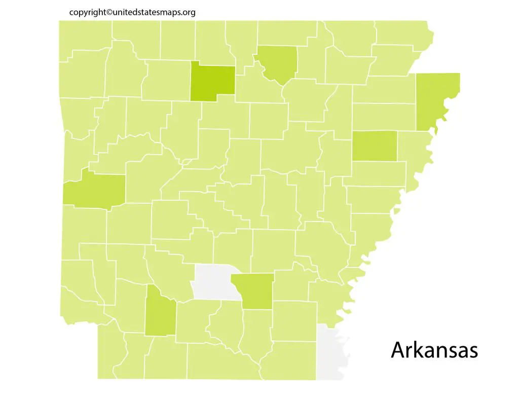 Arkansas County Map Map Of Arkansas Counties 8110