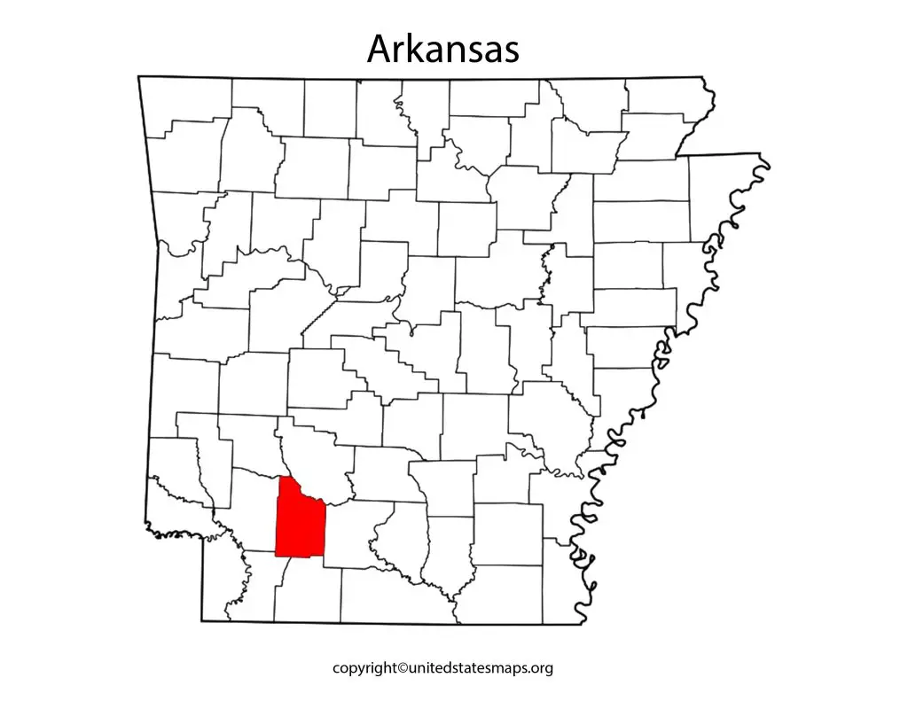 Arkansas County Map