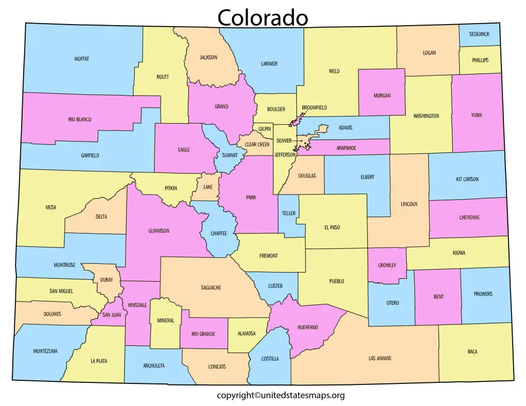 Colorado County City Map