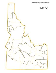 Idaho County Map | County Map of Idaho with Cities