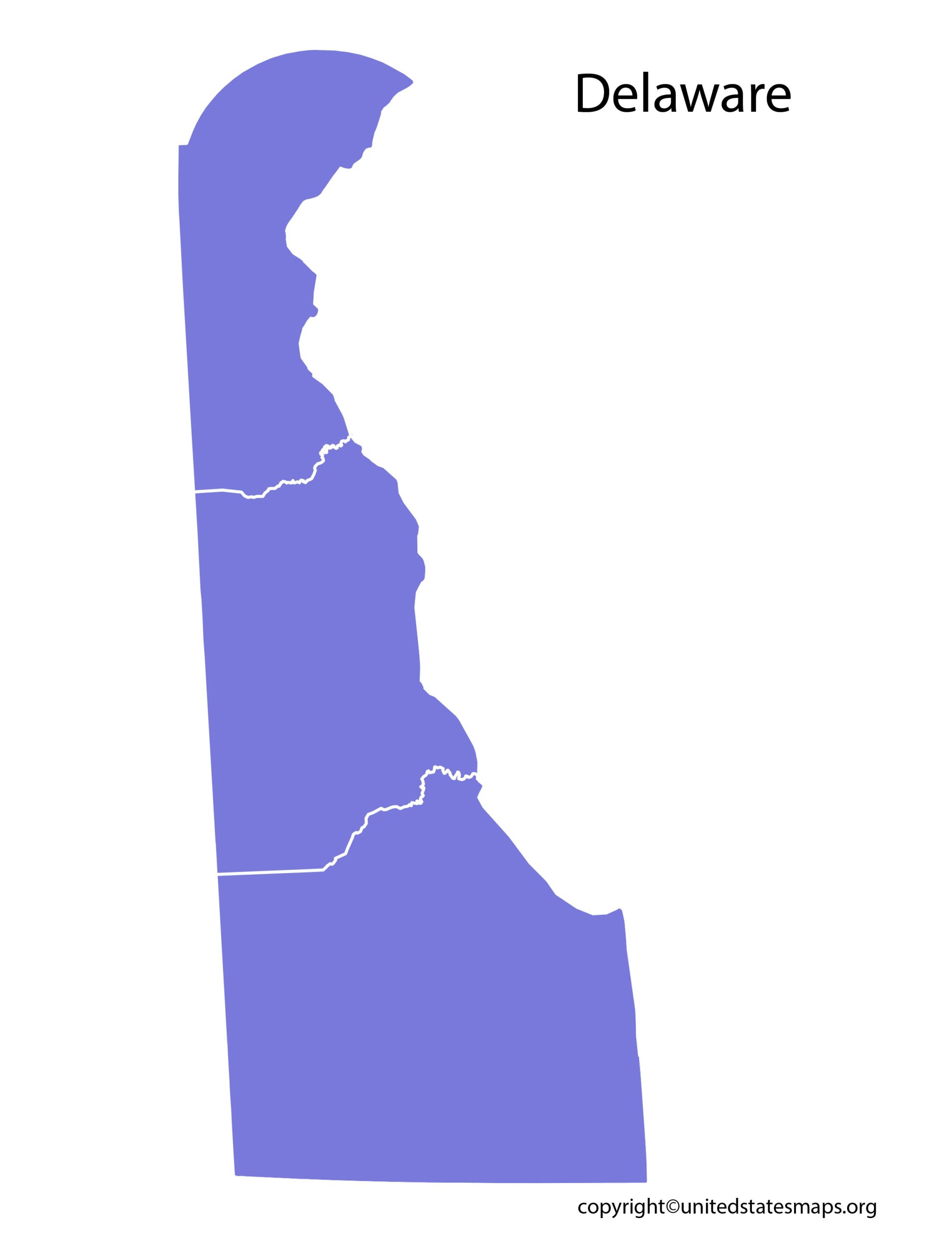 Delaware County Map | County Map of Delaware with Cities