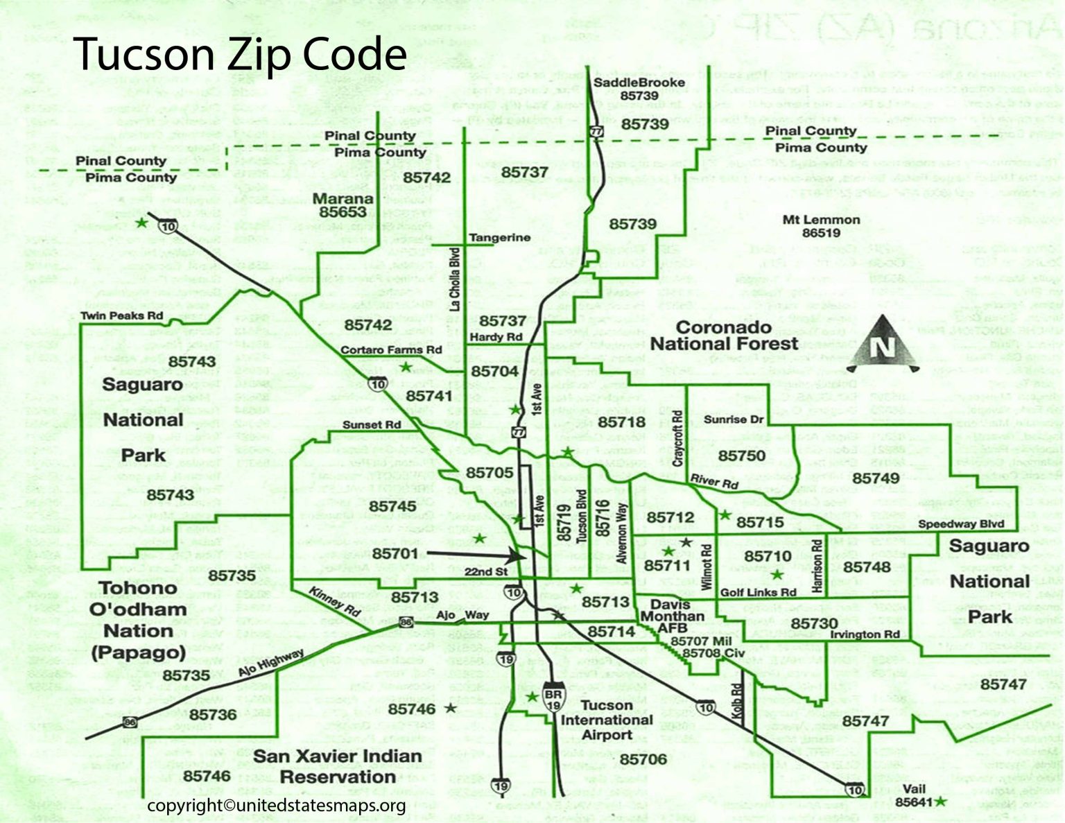 tucson-zip-code-map-map-of-tucson-zip-codes