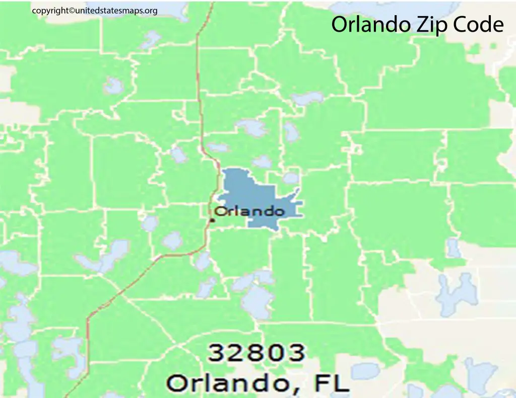 Orlando Map by Zip Code