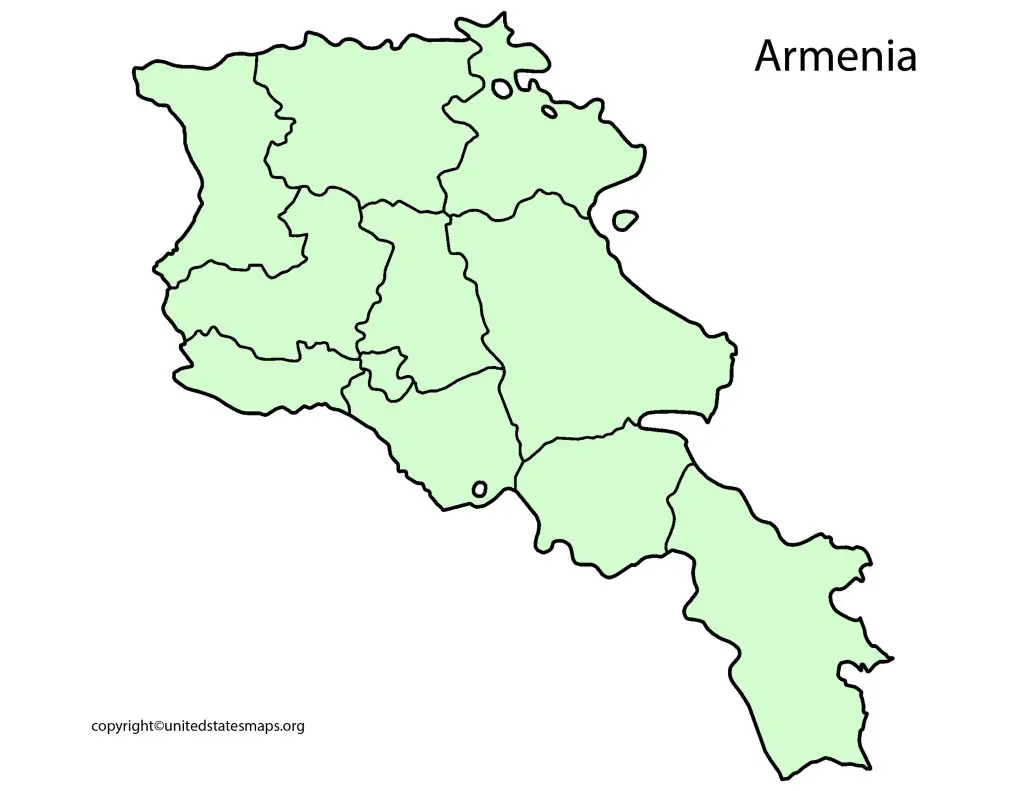 Armenia Map Blank