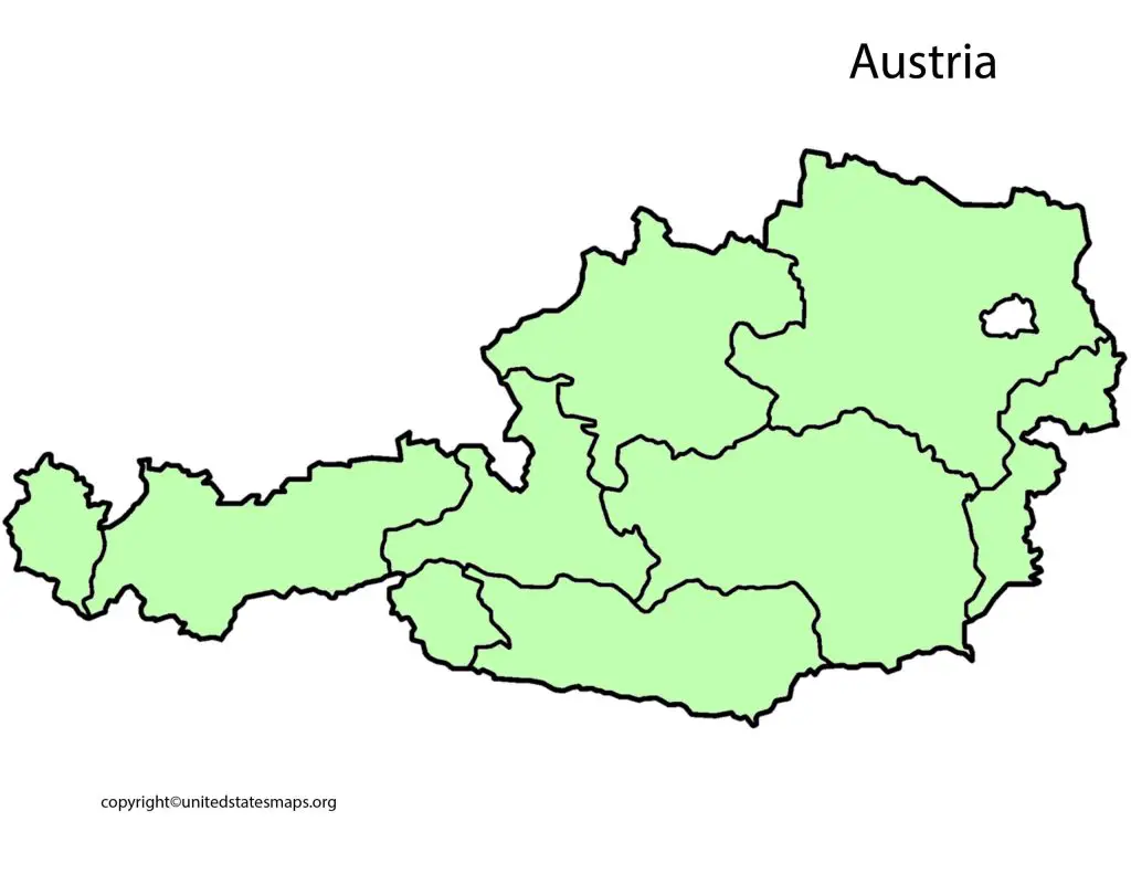 Austria Map Blank