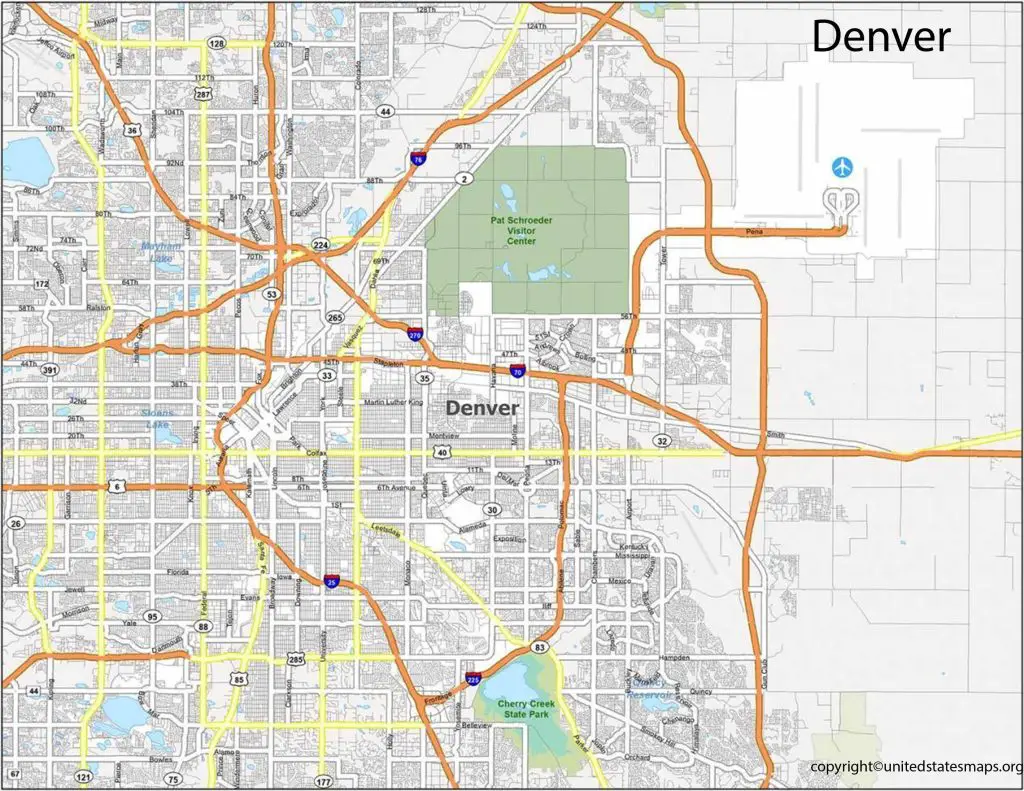 Denver Airport Food Map