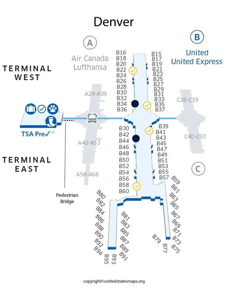 Denver Airport Gate Map