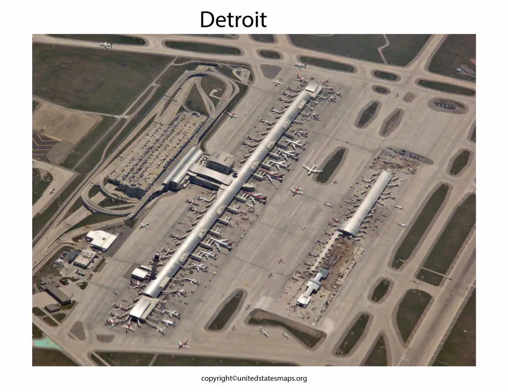 Detroit Airport Terminal Map