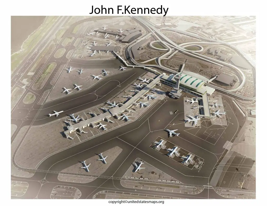 JFK Airport runway map
