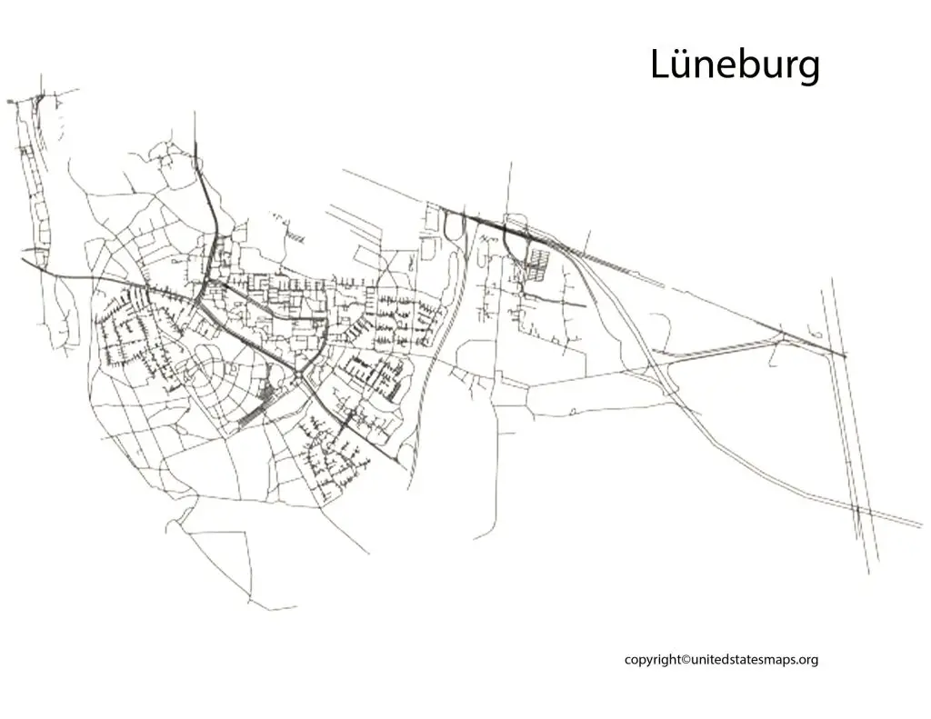 Lüneburg Map Blank