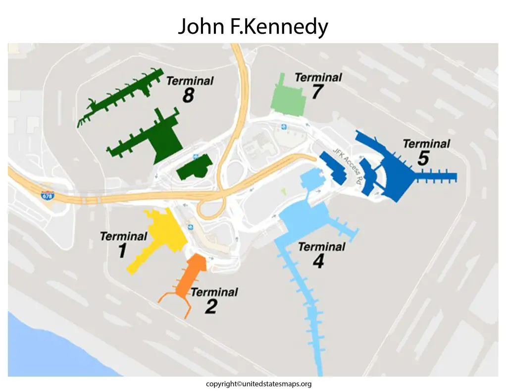 Map of JFK Airport