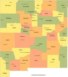 New Mexico County Map | Map of New Mexico Counties