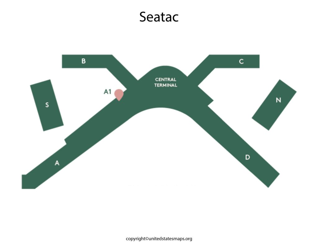 Map of Seatac Airport