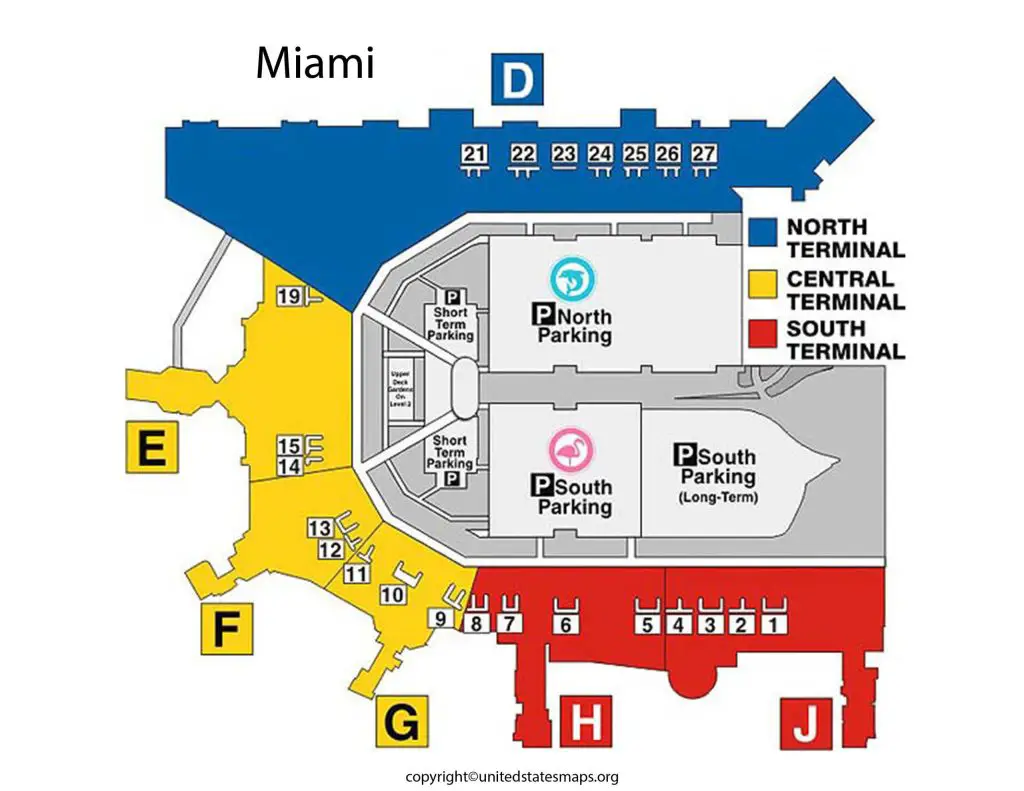 Miami Airport Terminal Map
