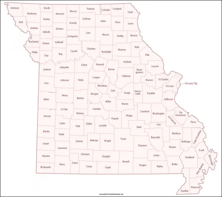 Missouri County Map 