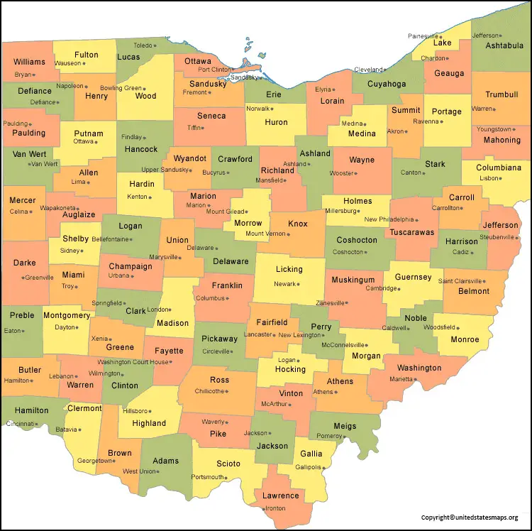 Ohio County Map