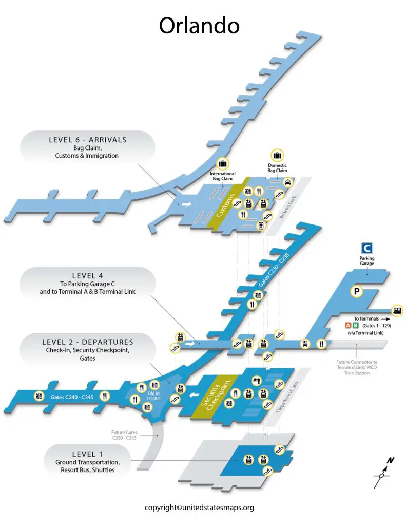 Orlando Airport Terminal Map
