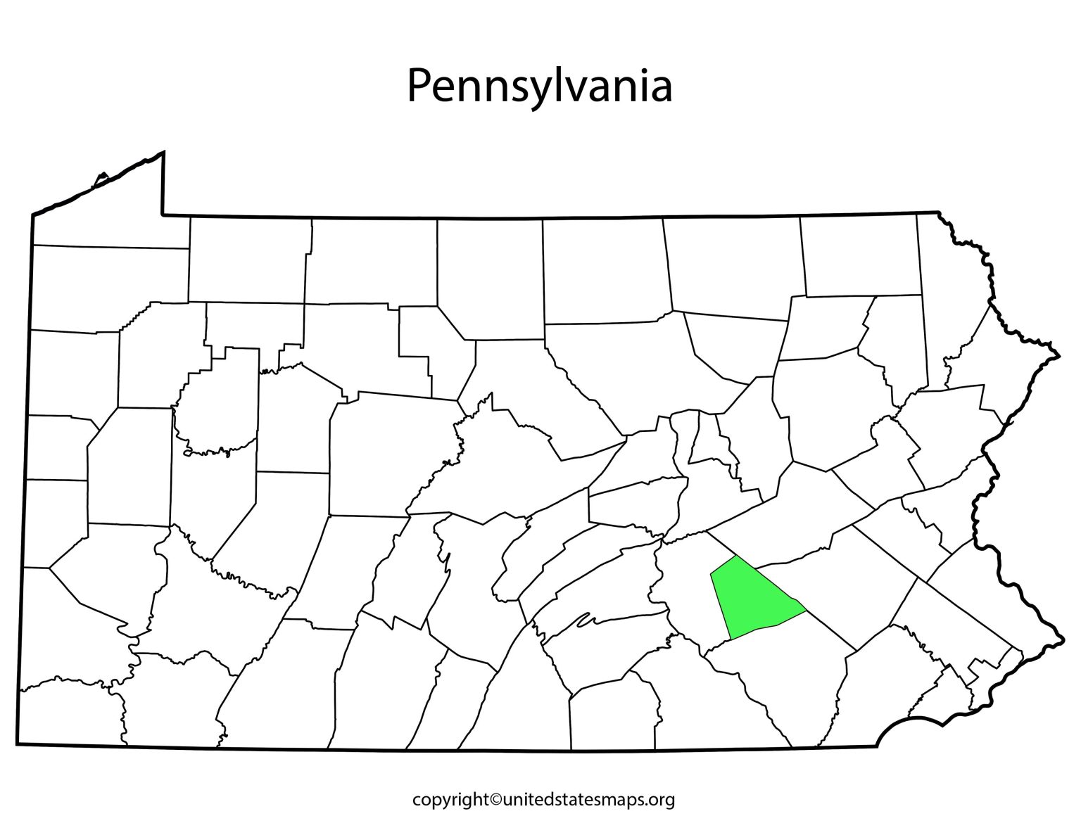 Pennsylvania County Map | Map of Pennsylvania Counties