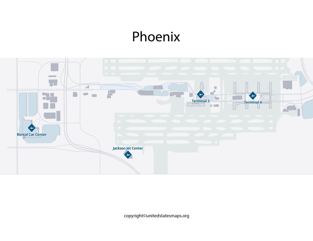 Phoenix Airport Terminal 4 Map