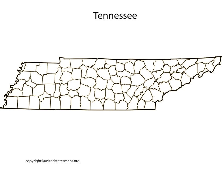 Tennessee County Map | Map of Counties in Tennessee