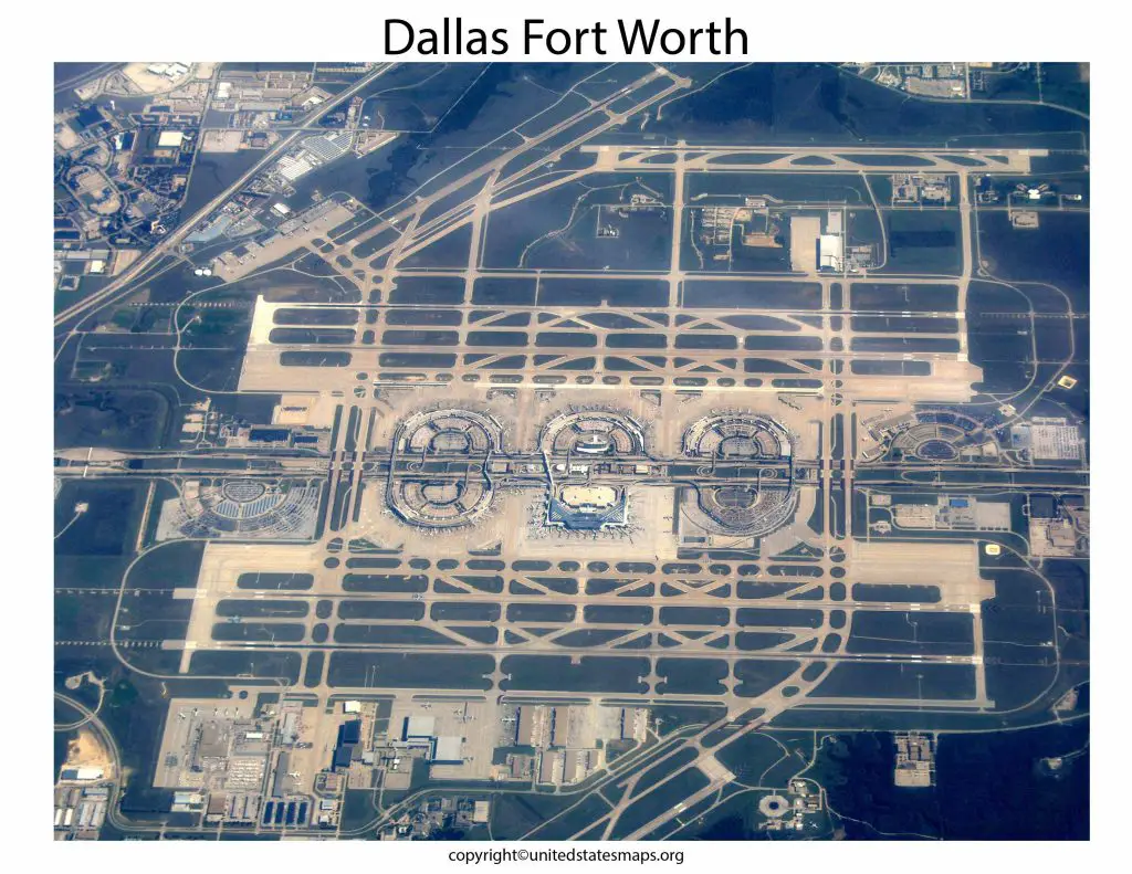 Terminal Map of DFW Airport