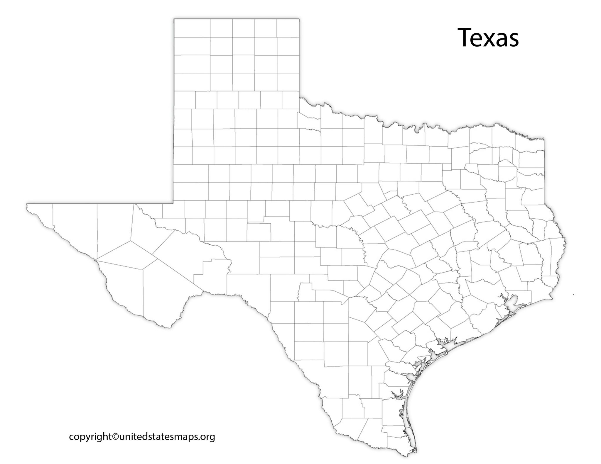 Texas County Map | Map of Texas Counties with Cities