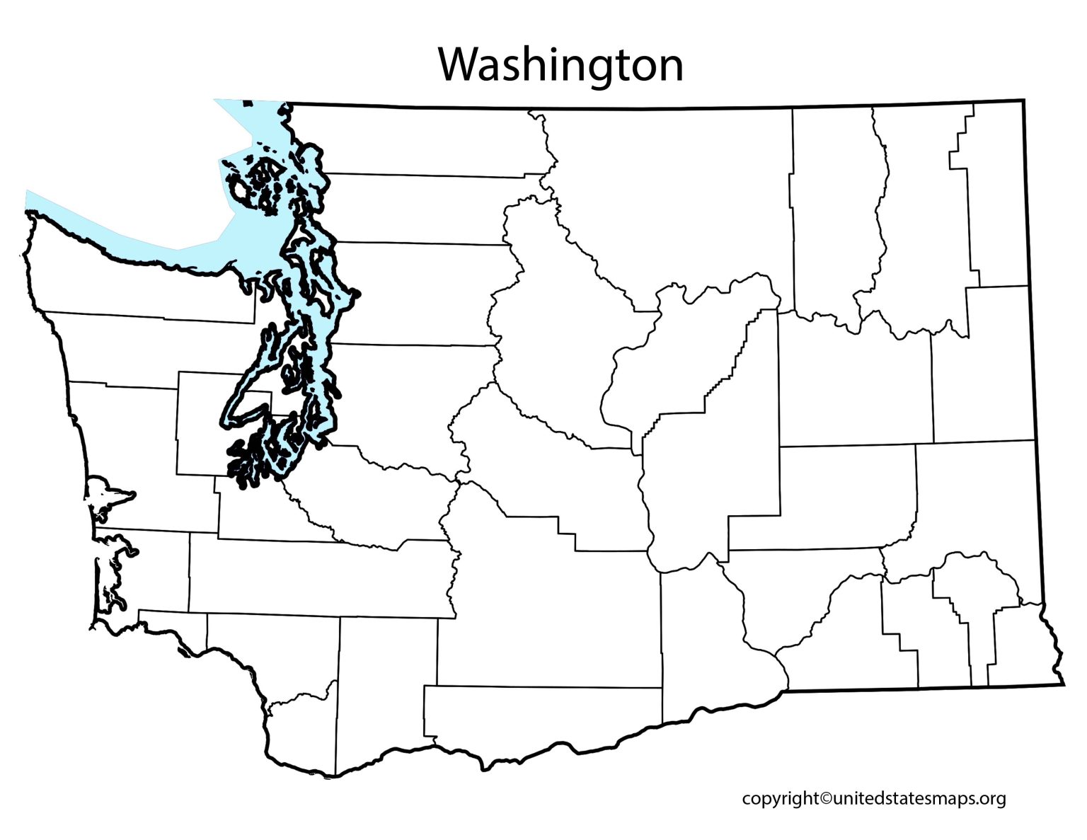 Washington County Map | County Map of Washington with Cities