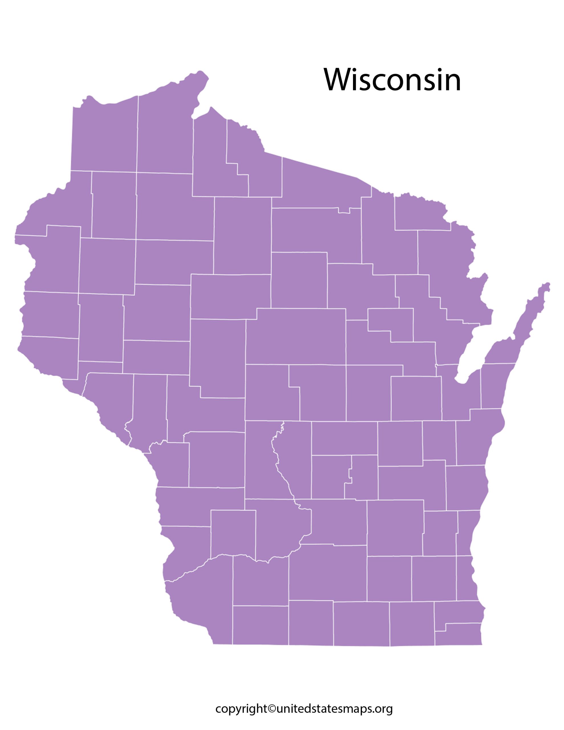 Wisconsin County Map Map of Counties in Wisconsin