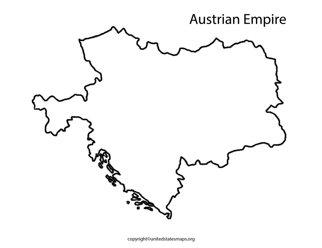 blank map of the Austrian Empire