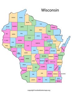 Wisconsin County Map | Map of Counties in Wisconsin