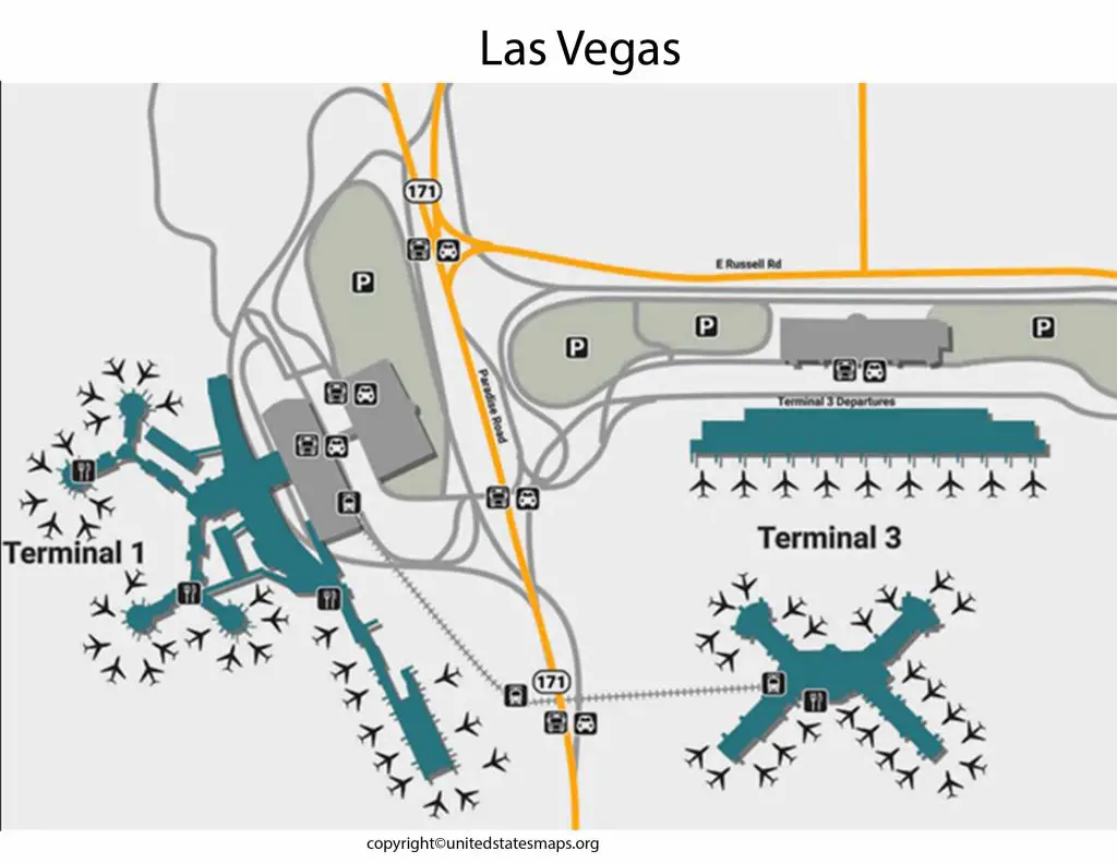 map of Las Vegas Airport