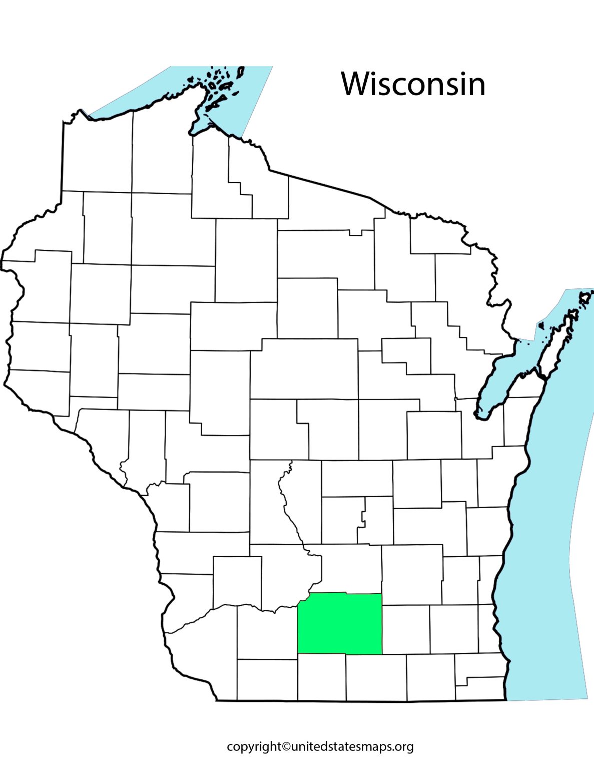 Wisconsin County Map Map of Counties in Wisconsin