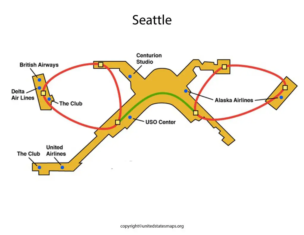 seattle airport map