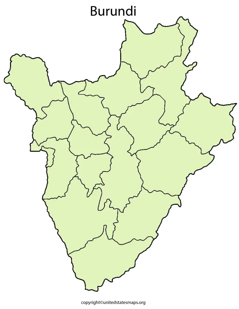 Burundi Map Blank