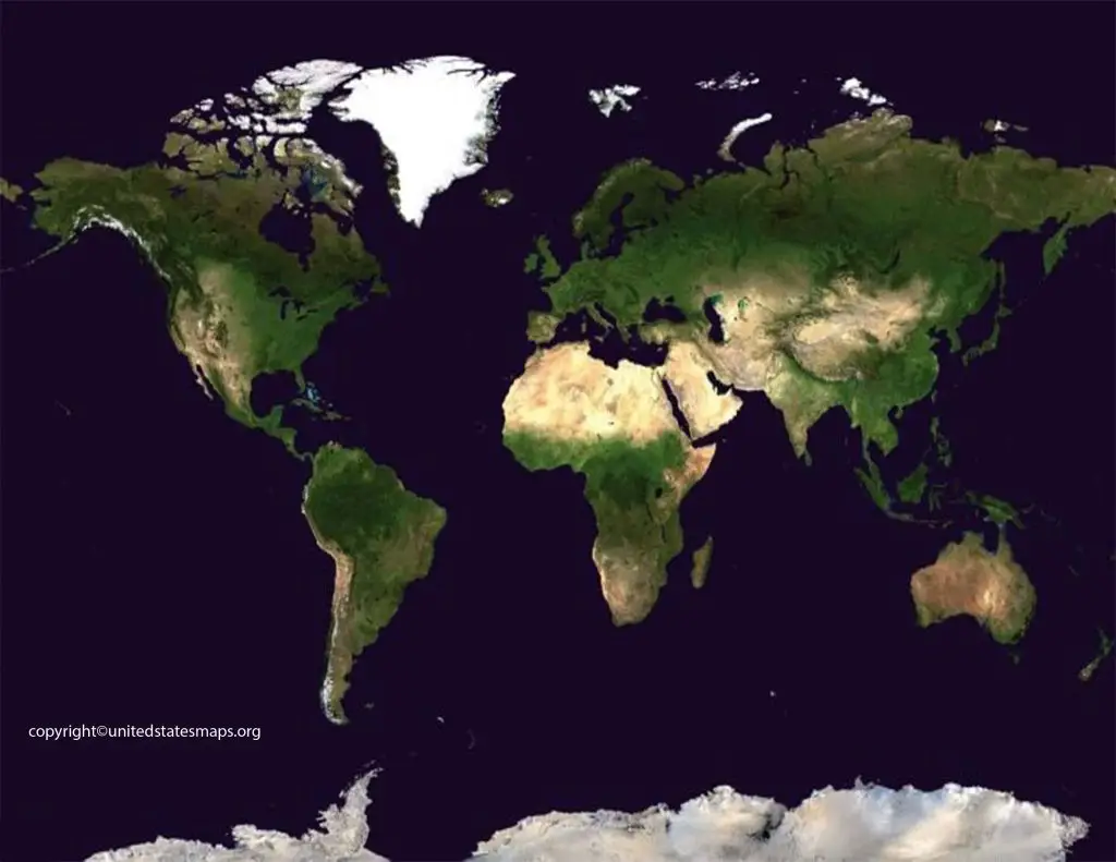 Google World Earth Map