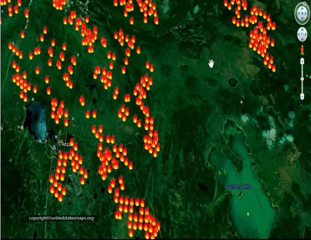 How to See Active Fire on Google Earth
